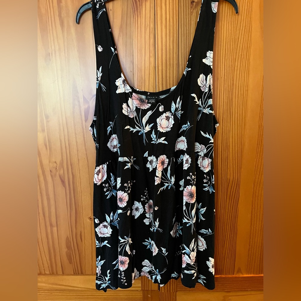 Torrid Black Floral Top
